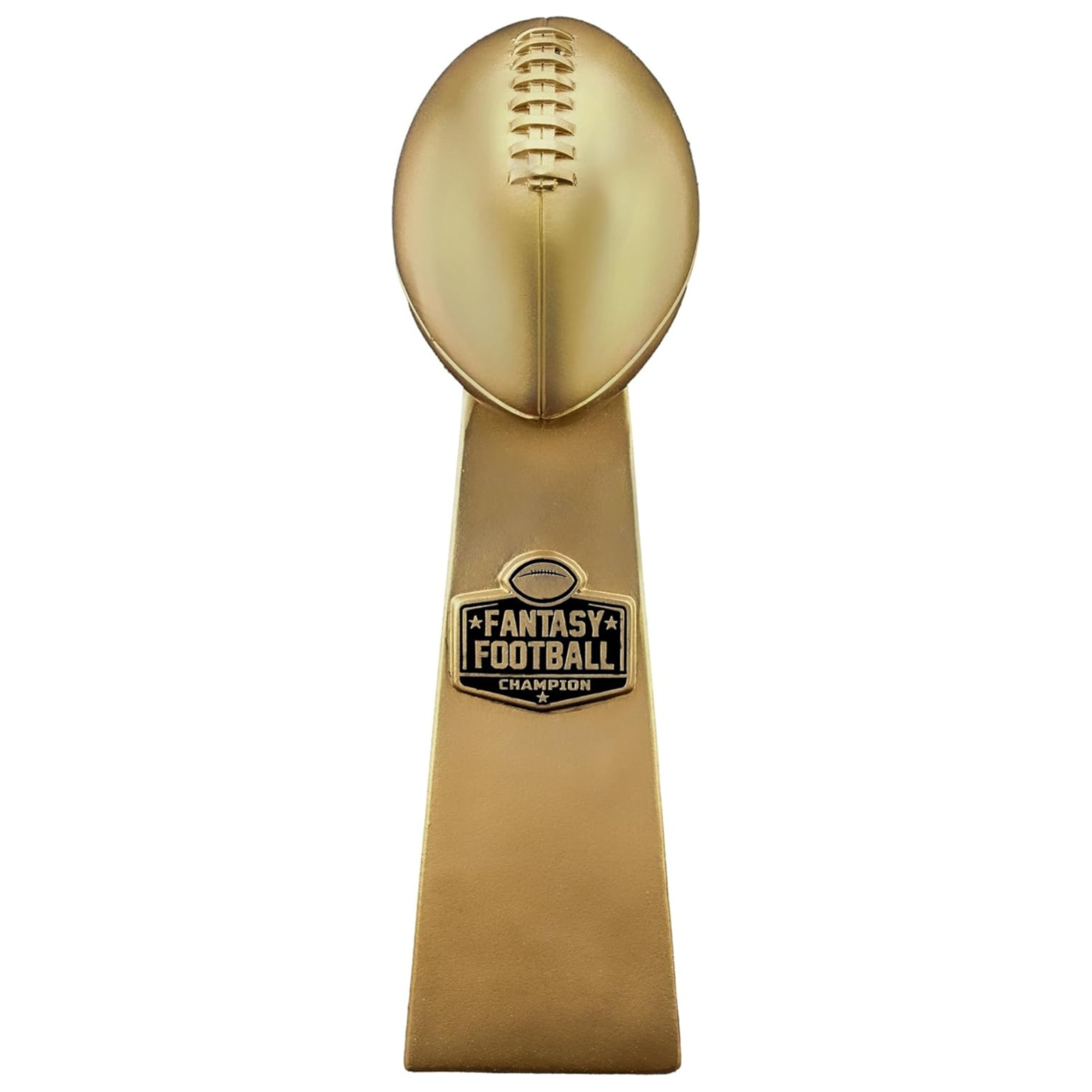 Fantasy Football Trophy - Electroplated Gold Football Trophy Replica for League Champion, Durable Fantasy Trophy for First Place, Fantasy Football Trophies Display Award - Available in 2 Sizes
