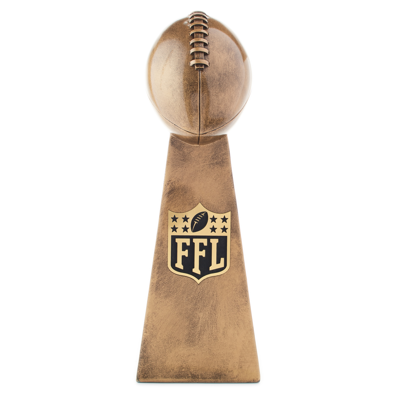 Fantasy Football Trophy with Realistic Design | Gold Championship Replica | First Place Award for League or Team Champions | Available in 2 Sizes
