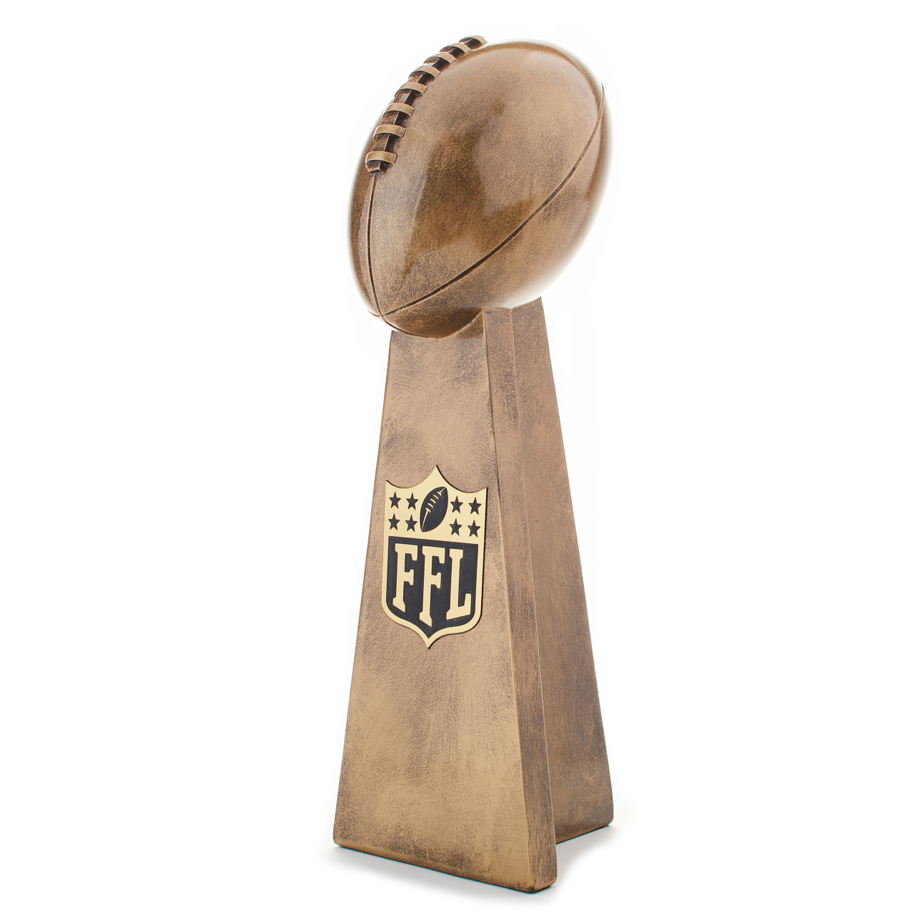 Fantasy Football Trophy with Realistic Design | Gold Championship Replica | First Place Award for League or Team Champions | Available in 2 Sizes