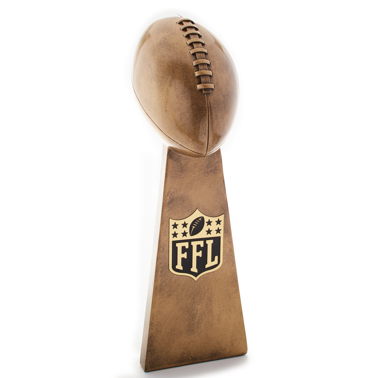 Fantasy Football Trophy with Realistic Design | Gold Championship Replica | First Place Award for League or Team Champions | Available in 2 Sizes
