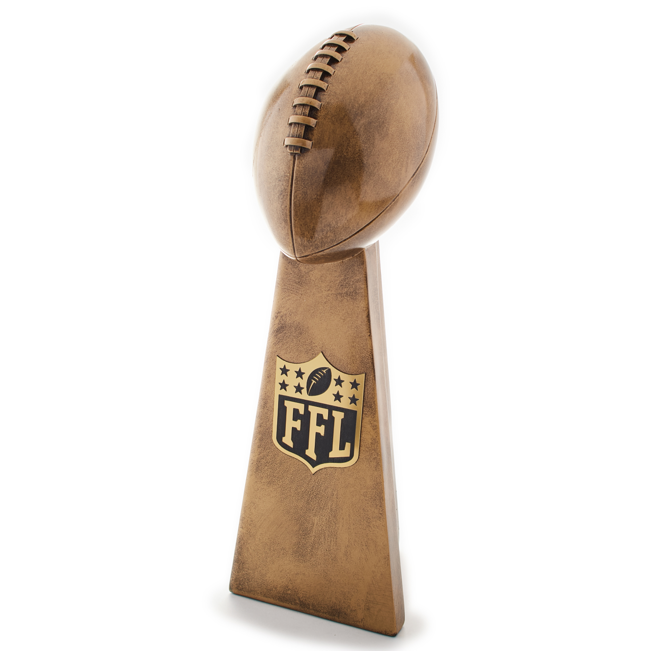 Fantasy Football Trophy with Realistic Design | Gold Championship Replica | First Place Award for League or Team Champions | Available in 2 Sizes