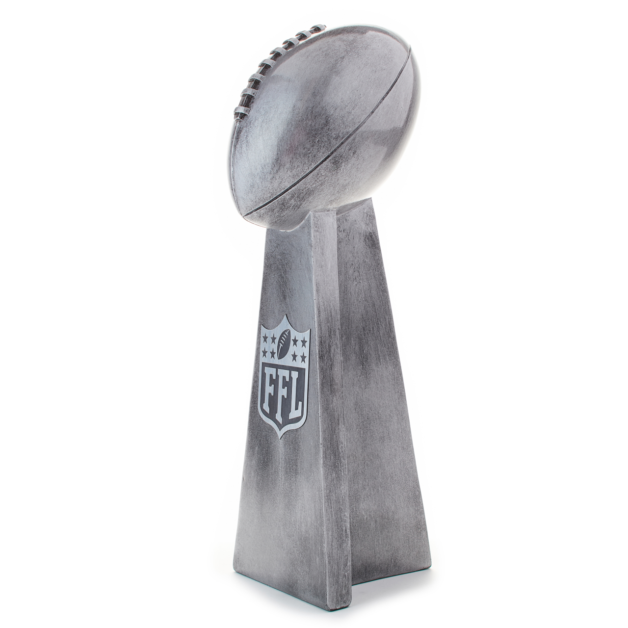 Fantasy Football Trophy with Realistic Design | Silver Championship Replica | First Place Award for League or Team Champions | Available in 2 Sizes