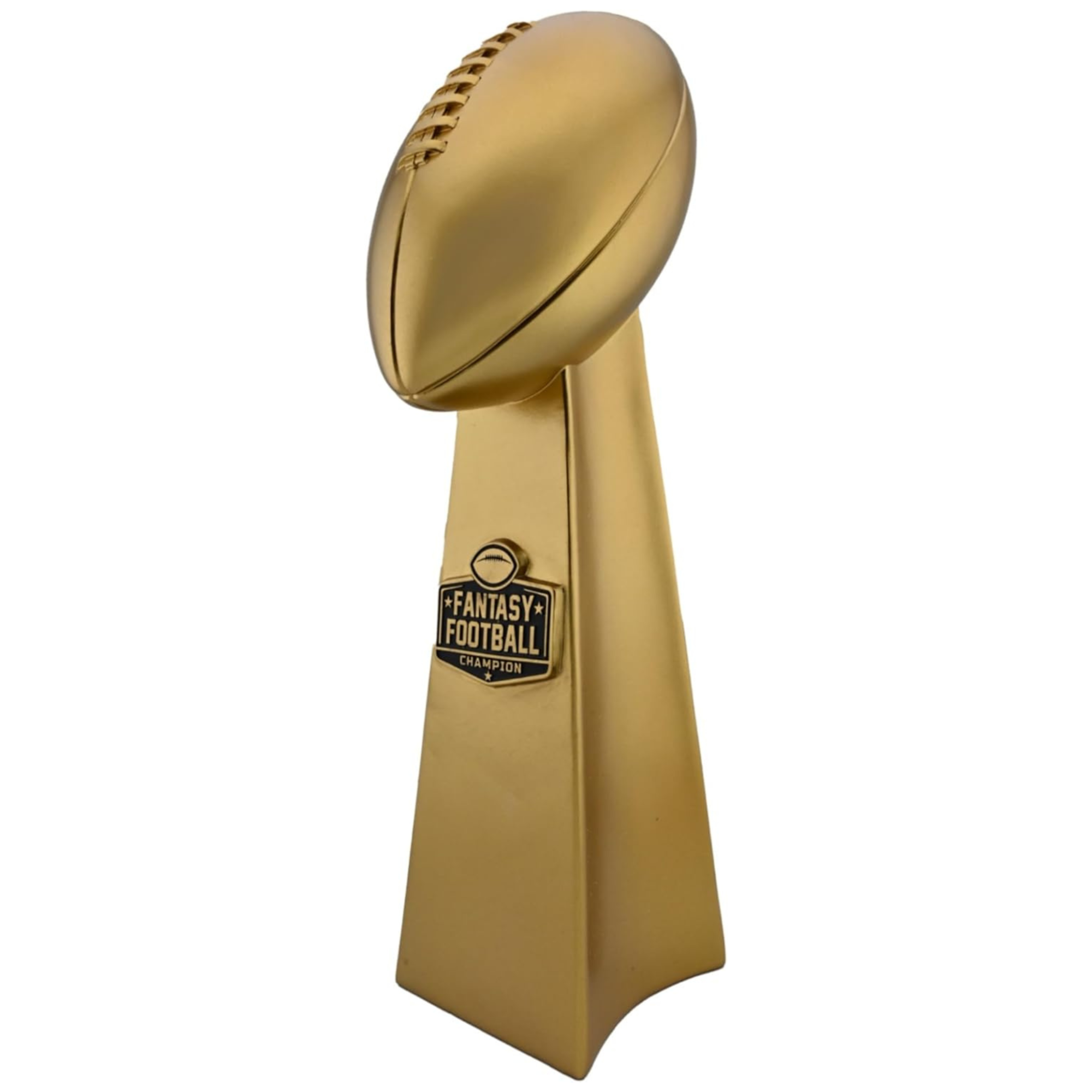 Fantasy Football Trophy - Electroplated Gold Football Trophy Replica for League Champion, Durable Fantasy Trophy for First Place, Fantasy Football Trophies Display Award - Available in 2 Sizes
